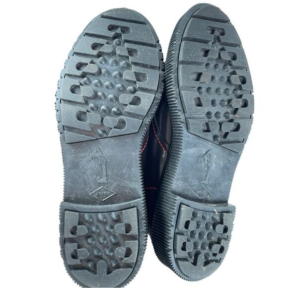 Adieu Paris Type 103 Black Leather Stitched Creeper Derby Shoes Men’s Size 10 - Picture 7 of 8